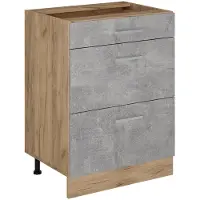 Vicco R-Line Keukenonderkast – 60 cm met laden, zonder werkblad Beton