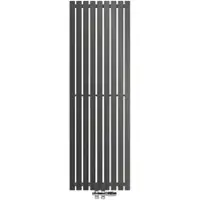 LuxeBath Badkamerradiator Stella 480x1400 mm antraciet met vloeraansluitset
