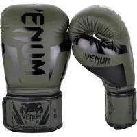 Venum Elite Boxing Gloves - Kaki/Black