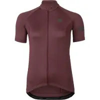 Agu Core Fietsshirt Dames Korte Mouwen - Paars - Drie achterzakken - YKK-rits over de hele lengte - Sneldrogend interlock