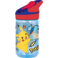 Stor Pokémon Tritan Premium Drinkfles - 480 ml – Sluit goed af – Drinkfles voor kinderen – Blauw/Rood