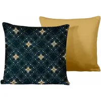 De Witte Lietaer Sierkussenhoes Alice Blue Wing Teal 40 x 40 cm (Set van 2)