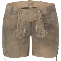 Spieth & Wensky Klederdracht broek 'Barbie' lichtbeige / donkerbeige