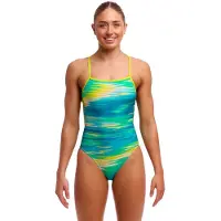 Funkita Single Strength Swimsuit Groen AUS 10 Vrouw