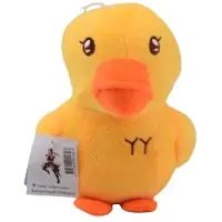 Cilgro Pluche eendje knuffel 15cm met zuignap - multicolor speelgoed.