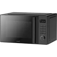 Saaf Combi Magnetron – 25L – Combimagnetron Vrijstaand – Grill en Hetelucht Functie – 10 kookprogramma's – Digitale Timer en Kinderslot – 900W – Zwart –