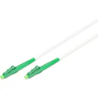 Digitus DK-2933A-10-LCA-SX Glasvezel Optische vezel, Glasvezel Aansluitkabel 100 cm Wit, Groen, Munt-groen, Donkergroen (zijdemat) [1x LC APC-stekker - 1x LC