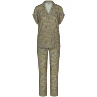 Triumph Pyjama ' Red Label Boyfriend Fit ' kaki / lichtgroen