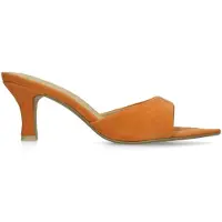 Manfield Oranje suède pumps | Maat 38