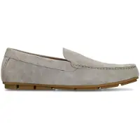 Manfield Grijze suĆØde loafers | Maat 46