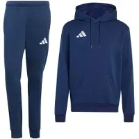 Adidas Entrada 26 Hoodie Joggingpak Donkerblauw Wit