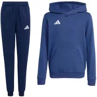 Adidas Entrada 26 Hoodie Joggingpak Kids Donkerblauw Wit