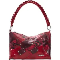 Desigual Schoudertas rood / bourgogne / zwart