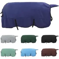 vidaXL Paardendeken, marineblauw, 125 cm, polyesterfleece
