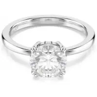 Swarovski Stilla Ring 5717939 | Zilver rhodiumverguld sieraden met kristal en pavégalerij | elegante, tijdloze glans