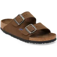 Birkenstock ARIZONA DARK TEA SOFT FOOTBED SUÈDE NARROW-39(4067707532322)