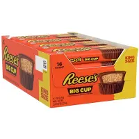 Reese's Reese’s Big Cup King Size – 2 × 79 g – Cups Chocolat & Beurre de Cacahuète – Pack Économique