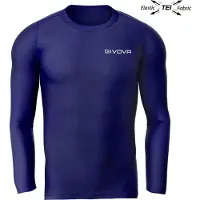 Givova Thermoshirt LS, lange mouwen, , Navy/Donkerblauw, Maat S