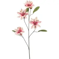 Emerald - Kunstbloem Magnolia 102cm Roze/peach - Kunstplant voor binnen