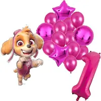 Amscan Paw Patrol Skye ballonnen pakket - 61x91cm - Folie Ballon set - Themafeest - Verjaardag - 1 jaar - Ballonnen - Versiering - Helium ballon