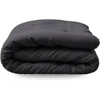 Zelesta Japandibed Katoen Mousseline - Dekbed zonder overtrek katoen - Wasbaar dekbed - Met vaste overtrek - Anthracite - 200x200cm