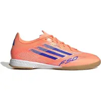 Adidas Voetbalschoen 'F50 League' blauw / zalm roze / lichtoranje / wit