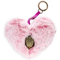 Kurt Geiger London Dames Bag Charms Heart F Fur Charm - Lichtroze - Maat ONESIZE