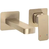 REA - Arlo - Verborgen Wastafelkraan - Geborsteld Goud - 13X20X13Cm
