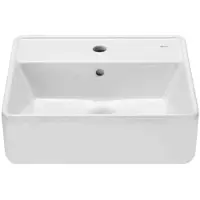 Roca The Gap - Opbouwwastafel 42x39 cm, met overloop, kraangat, wit A3270MM000