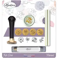 Aladine Zegel Wax Set Bloemen
