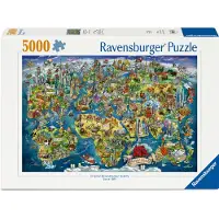 Ravensburger World Map 5000p (12001738) Puzzle Veelkleurig Kinderen