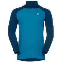Odlo - Warm Revelstoke Shirt Facemask - Thermoshirt - Blauw - XL
