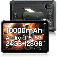 Blackview Active 7 Tablet - 10000mAh - 24GB RAM - 128GB ROM - 11 inch Tablet - Android 15 - Bluetooth 5.0 - NFC - OTG - Grijs