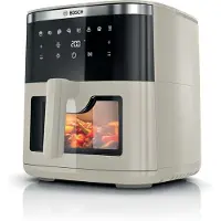 Bosch MAF671C0 Airfryer XXL - Serie 6 - 7,2L - Shake alarm - Kijkvenster - Warmhoudfunctie - 7 programma's - Tot 5 personen - Dark Cream