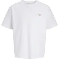 Jack & Jones JUNIOR T-shirt met backprint wit Jongens Katoen Ronde hals - maat 128