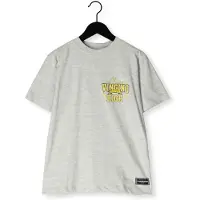 Vingino T-shirt met backprint grijs melange Jongens Katoen Ronde hals Backprint - maat 164