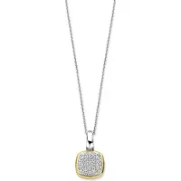 Ti sento Dames Hanger - 925 zilver - Zirkonia met geel verguld - 6837ZY
