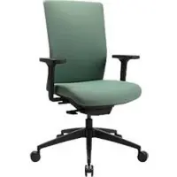 Topstar bureaustoel Sitness AirWork G, sandwichbekleding, 3D vlakke zitting, synchroonmechanisme, in hoogte verstelbare lendensteun, AGR-gecertificeerd, mintgroen