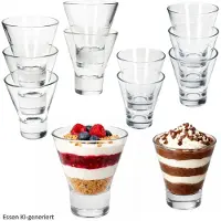 MamboCat 12-delige set YPSI dessertglazen klein & groot van glas - 6x 11352 & 6x 76574