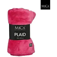 Mica Decorations Famke Fleece Plaid Fuchsia - 180 x 130 cm