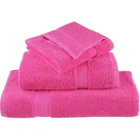 vidaXL Saunadoeken SOLUND 4 st 600 g/m² 80x200 cm roze