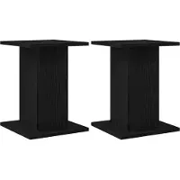 vidaXL Speakerstandaards 2 st 30x30x40 cm bewerkt hout wit