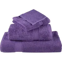 vidaXL Premium washandjes SOLUND 2 st paars 30x30 cm 600 g/m2