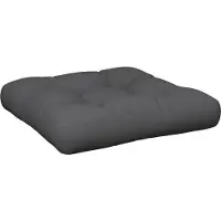 vidaXL Palletkussen 58x58x10 cm stof antracietkleurig