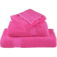 vidaXL Handdoeken SOLUND 4 st 600 g/m² 100x200 cm roze