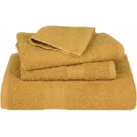 vidaXL Handdoeken FROGN 4 st 100x200 cm 360 g/m² goud