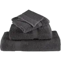 vidaXL Gastendoekjes SOLUND 2 st 600 g/m² 30x50 cm antracietkleur