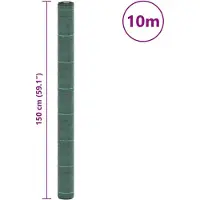 vidaXL Worteldoek 1,5x10 m polypropeen groen