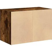 vidaXL Kast met 2 lades 60x31x40 cm bewerkt hout gerookt eikenkleurig