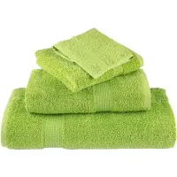 vidaXL Handdoeken SOLUND 2 st 600 g/m² 100x200 cm appelgroen